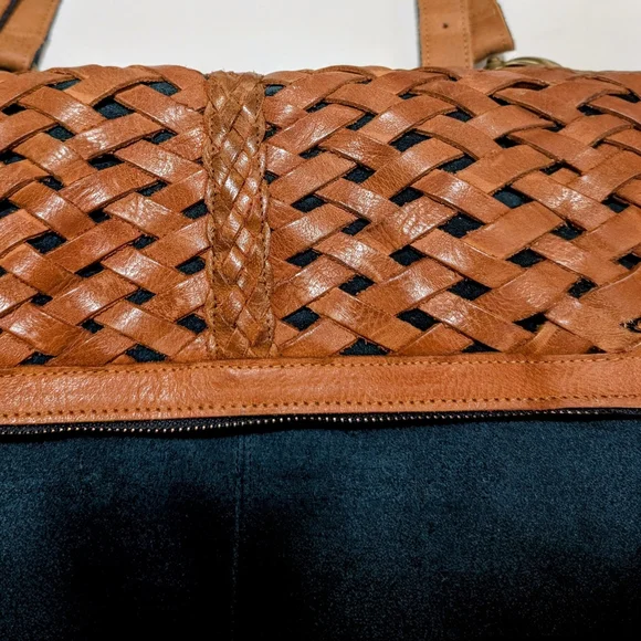 Anabaglish Teal Suede Leather Boho Purse - Picture 2 of 13